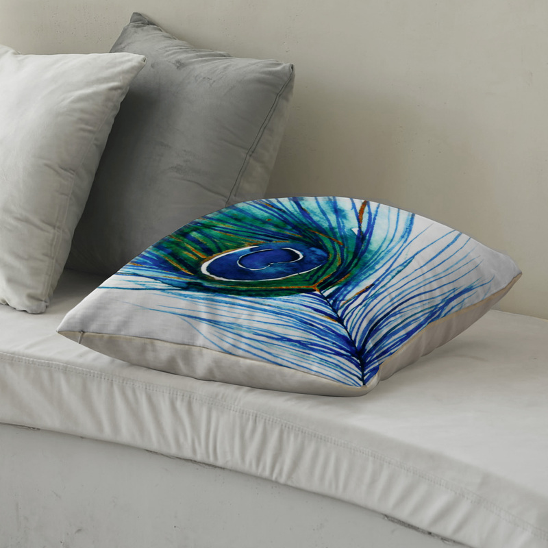 Cotton Home Filled Digital Cushion, 45 x 45cm, D-1958, Multicolour