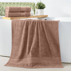 Cotton Home 2-Piece 100% Cotton Bath Towel Set, 70 x 140cm, Beige