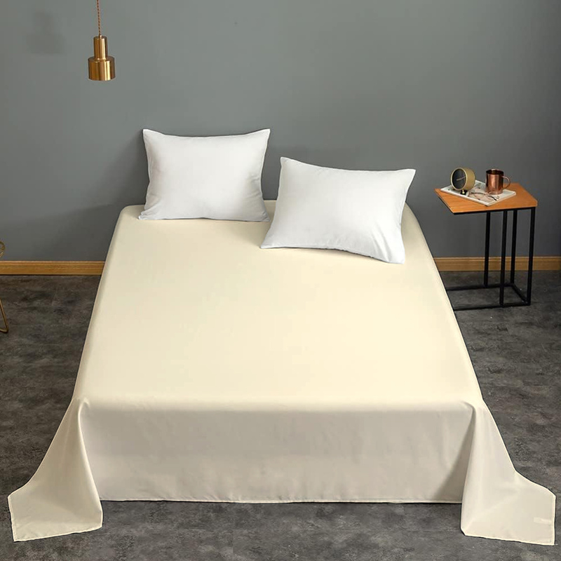 

Cotton Home Flat Sheet 100% Cotton, 200 x 240cm, Ivory