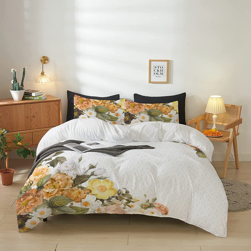 

Cotton Home 4-Piece Luxury Cotton Comforter Set, PT-06, King, Printed