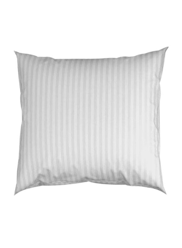 Cotton Home Filled Cushion, 30 x 50cm, White/Grey