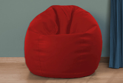 Cotton Home Kids Bean Bag, 50 x 80 x 80cm, Red