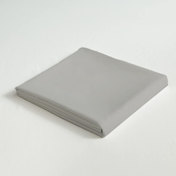 Cotton Home 3-Piece Flat Sheet Set, 1 Flat Sheet + 2 Pillow Case, Super King, Grey