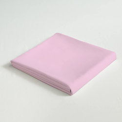 Cotton Home 100% Cotton Flat Sheet, 220x240cm, Baby Pink