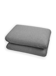 Cotton Home 2-Piece Rest Memory Foam Pillow, 60x40+10cm, Grey