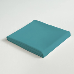 Cotton Home 3-Piece Super Soft Flat Sheet Set, 1 Flat sheet + 2 Cushion Covers, Teal
