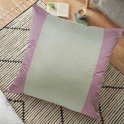 Cotton Home Floor Cushion, 80 x 80cm, 4B, Grey/Pink