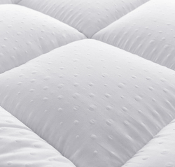 Cotton Home Supersoft Bubble Mattress Topper, 180 x 200 + 5cm, White