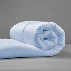 Cotton Home Microfiber Roll Comforter, 220 x 240cm, King, Sky Blue