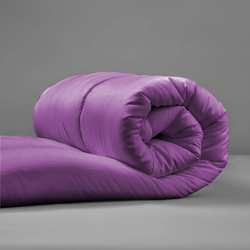 Cotton Home Microfiber Roll Comforter, 220 x 240cm, King, Violet