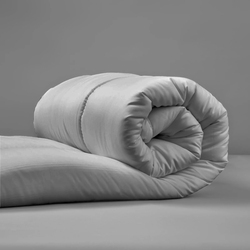 Cotton Home Microfiber Roll Comforter, 150 x 220cm, Queen, Grey