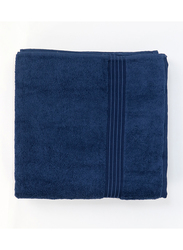 Cotton Home 2-Piece 100% Cotton Bath Towel Set, 70 x 140cm, Navy Blue