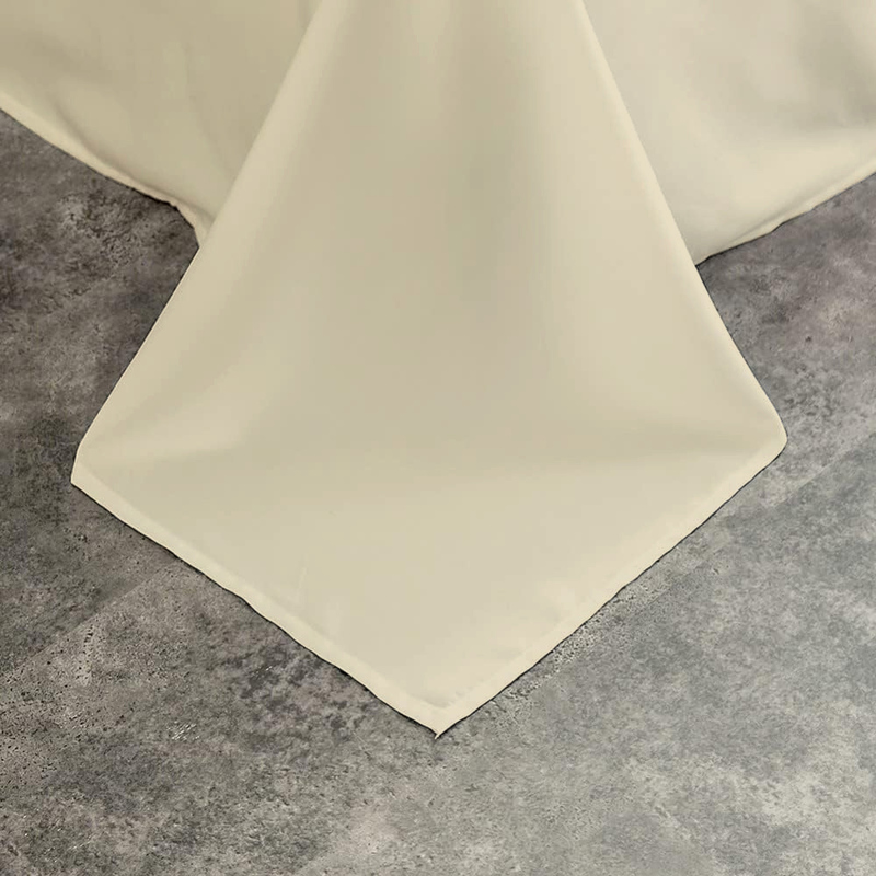 Cotton Home Flat Sheet 100% Cotton, 200 x 240cm, Cream