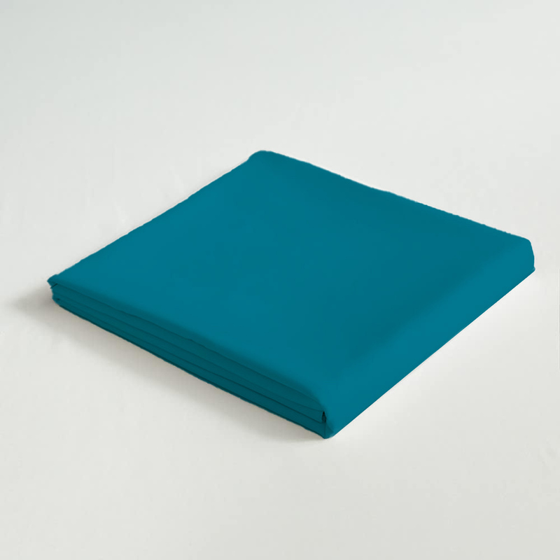 Cotton Home Flat Sheet 100% Cotton, 160 x 220 cm, Turquoise