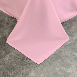 Cotton Home 100% Cotton Flat Sheet, 200x240cm, Pink