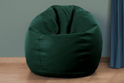 Cotton Home Kids Bean Bag, 50 x 80 x 80cm, Dark Green