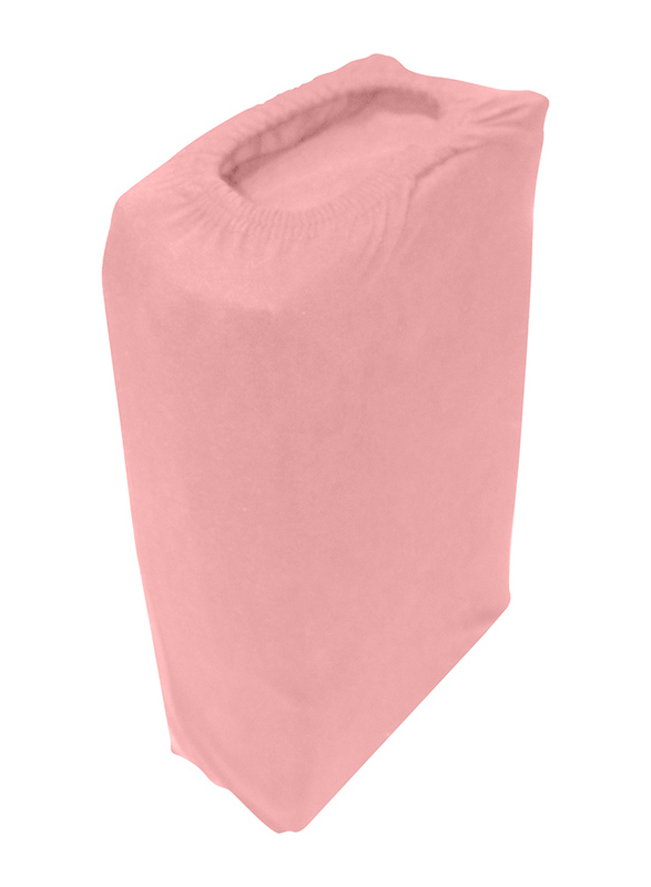 Cotton Home Jersey 3-Piece Duvet Set, 1 Duvet Cover 160 X 200cm + 2 Pillow Case 48 X 74 X 12cm, Queen, Pink