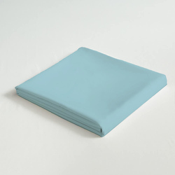 Cotton Home 3-Piece Flat Sheet Set, 1 Flat Sheet + 2 Pillow Case, King, Sky Blue