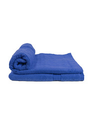 Cotton Home 2-Piece 100% Cotton Bath Towel Set, 70 x 140cm, Dark Blue