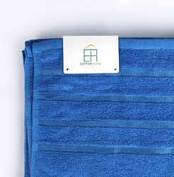 Cotton Home 100% Cotton Aqua Breeze Bath Towel, 70 x 140cm, Blue