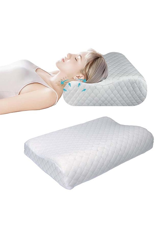 Cotton Home King Smooth Memory Foam Pillow, White