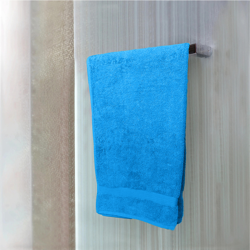 Cotton Home 2-Piece 100% Cotton Bath Towel Set, 70 x 140cm, T.Blue
