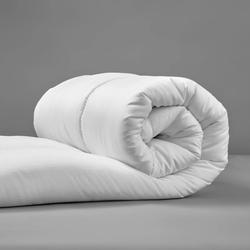 Cotton Home Microfiber Roll Comforter, 150 x 220cm, Queen, White