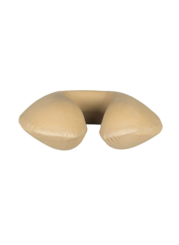 Cotton Home Memory Neck Pillow, Beige