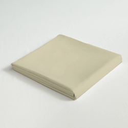 Cotton Home 3-Piece Flat Sheet Set, 1 Flat Sheet + 2 Pillow Case, Single, Beige