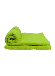 Cotton Home 2-Piece 100% Cotton Bath Towel Set, 70 x 140cm, Kiwi Green