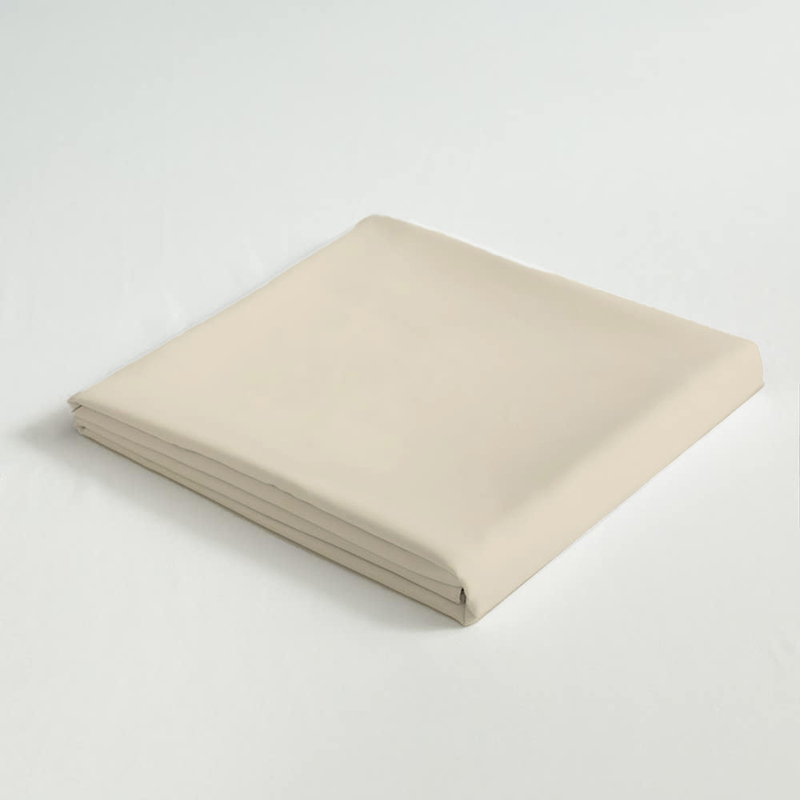 Cotton Home 3-Piece Super Soft Flat Sheet Set, 1 Flat sheet + 2 Cushion Covers, Ivory