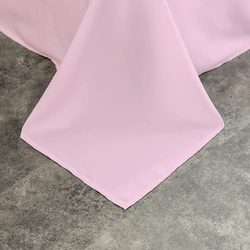 Cotton Home 100% Cotton Flat Sheet, 240x260cm, Baby Pink