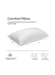 Cotton Home Comfort Pillow, 50 x 75cm, White