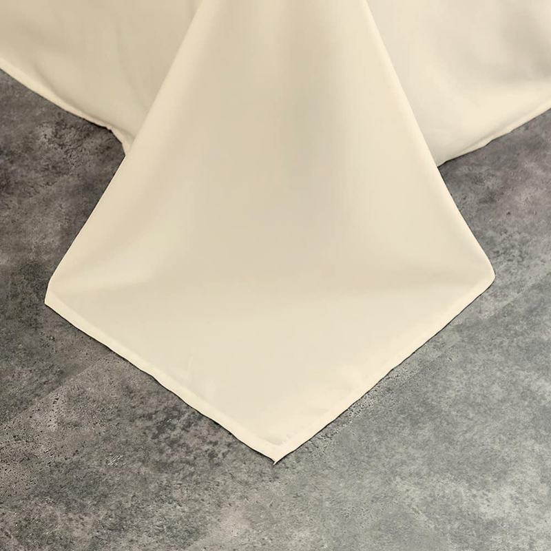 Cotton Home Flat Sheet 100% Cotton, 200 x 240cm, Ivory