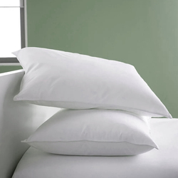 Cotton Home Luxury Sleep Pillow with Self Fabric Cord, 50 x 75cm, White