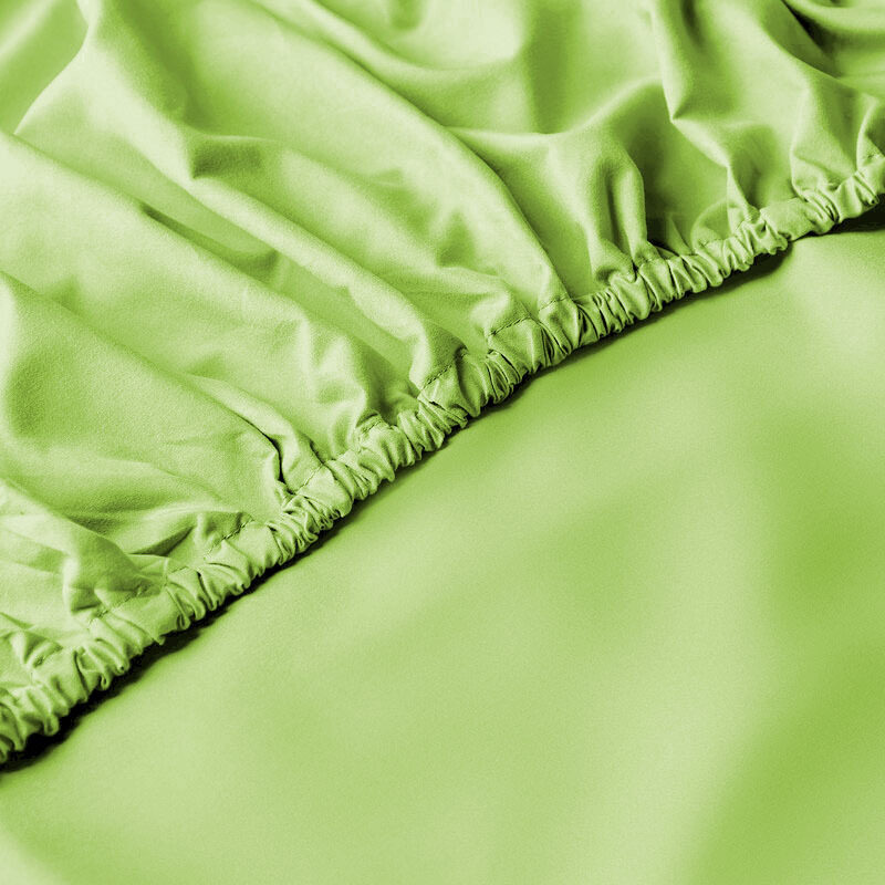 

Cotton Home Fitted Sheet 100% Cotton, 180 x 200 + 30cm, Celery