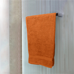 Cotton Home 2-Piece 100% Cotton Bath Towel Set, 70 x 140cm, Orange
