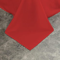 Cotton Home 100% Cotton Flat Sheet, 240x260cm, Red