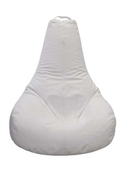 Cotton Home Tear Drop Bean Bag, White
