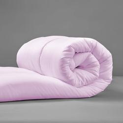 Cotton Home Microfiber Roll Comforter, 150 x 220cm, Queen, Pink
