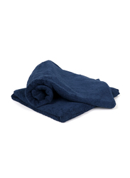 Cotton Home 2-Piece 100% Cotton Bath Towel Set, 70 x 140cm, Navy Blue