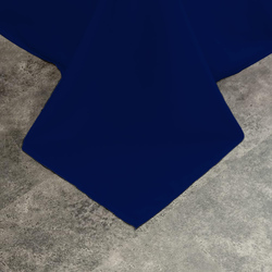 Cotton Home 100% Cotton Flat Sheet, 220x240cm, Navy Blue
