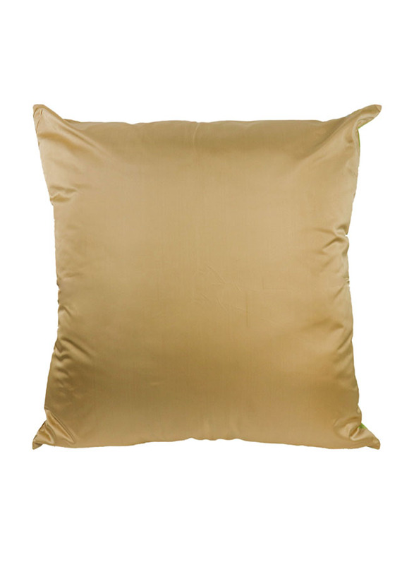 Cotton Home Floor Cushion, 80 x 80cm, 12C, Brown/Green