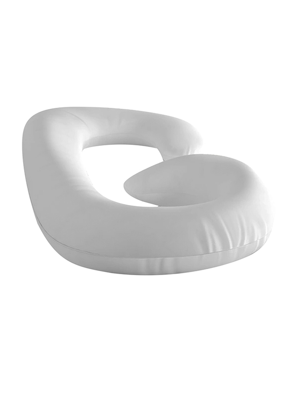 Cotton Home Pregnancy Pillow, 80 x 130cm, White