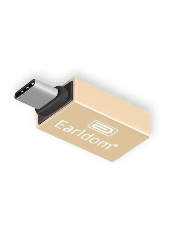 

Earldom One Size USB C to USB OTG Adapter for Suitable Devices, Gold/Black/Silver