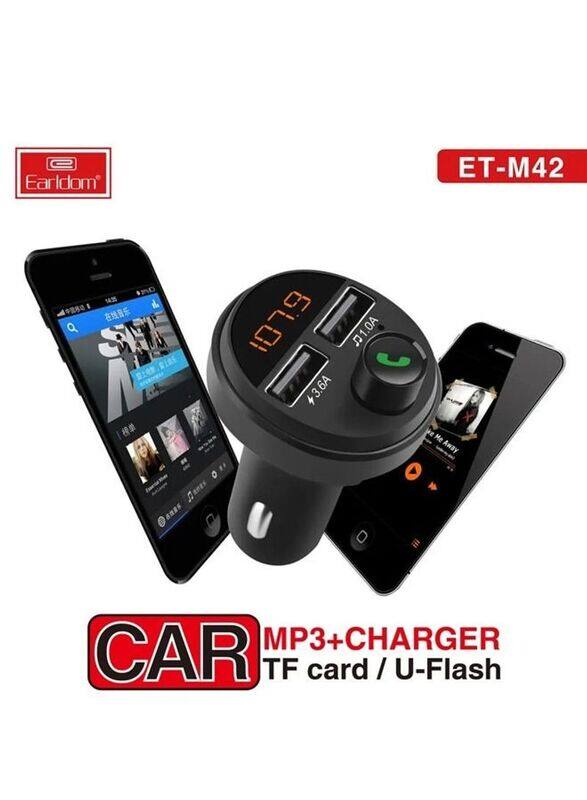 

Earldom ET-M42 Wireless FM Tranmitter Car Kit, Black