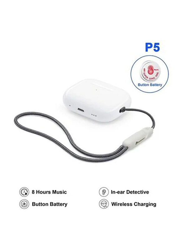 

Haino Teko P5 Wireless In-Ear Earbuds with Mic & Touch Control for iPhone 14 Plus, White