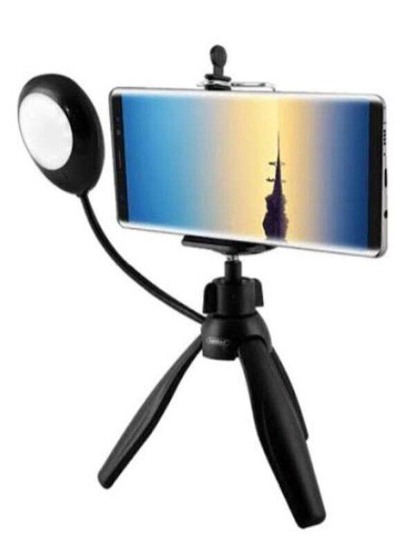 

N/a Earldom 360° Rotate Mini Smartphone Tripod with Selfie Lamp, Black