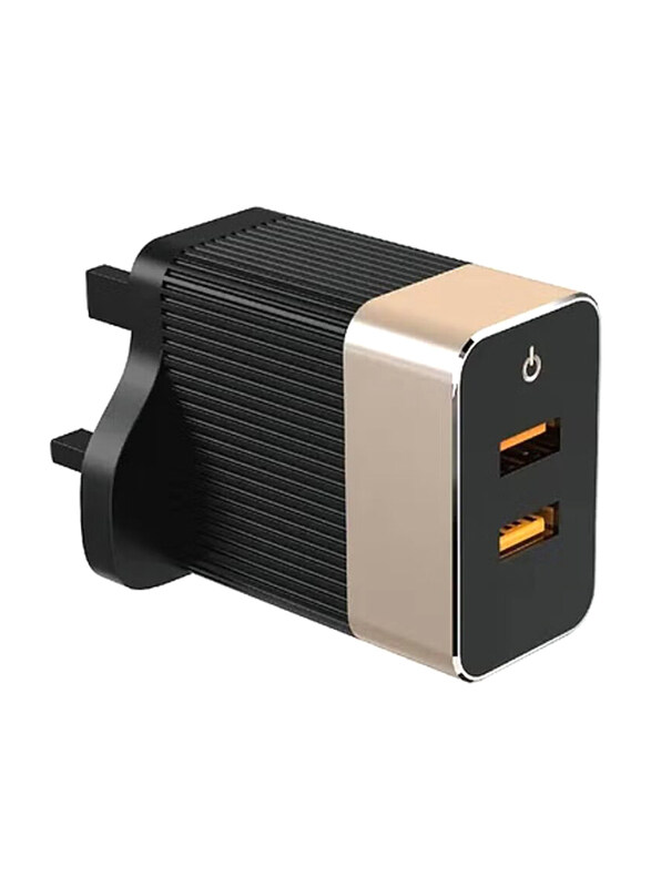 

Digitplus 36W Dual USB QC Wall Charger with Smart ID, Black