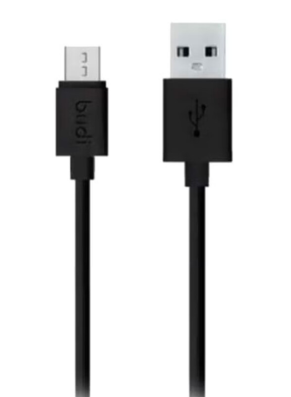 

Budi 1.2-Meters Micro-B USB Charging Cable, USB Type A to Micro-B USB for Smartphones/Tablets, Black